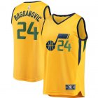 Camiseta Bojan Bogdanovic 24 Utah Jazz Statement Edition Amarillo Hombre
